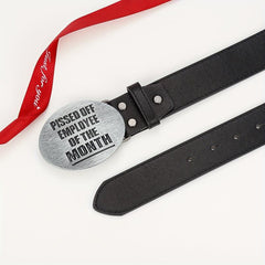 Outdoor Casual Buckle Belt Handsome Western Cowboy Buckle PU Belt