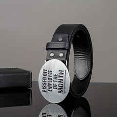 Outdoor Casual Buckle Belt Handsome Western Cowboy Buckle PU Belt