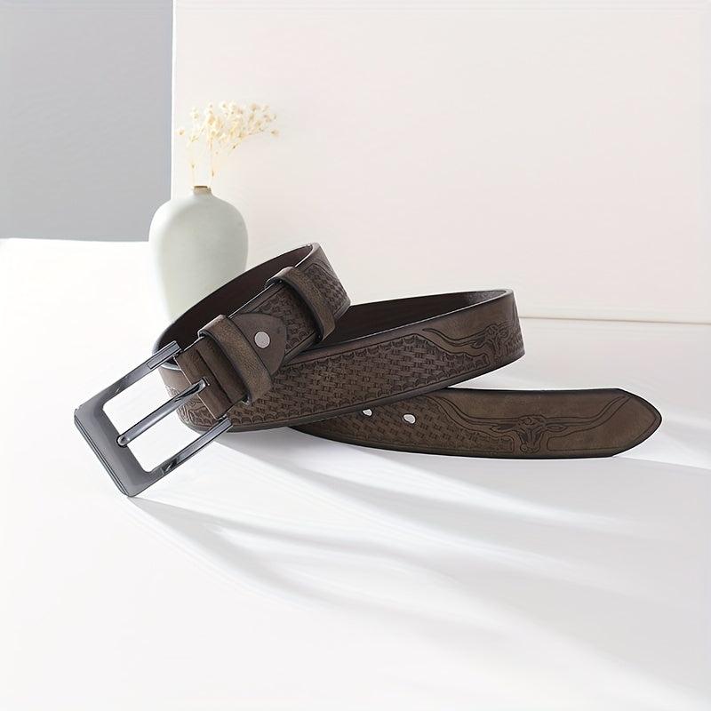 Men's PU Leather Belt with Punch