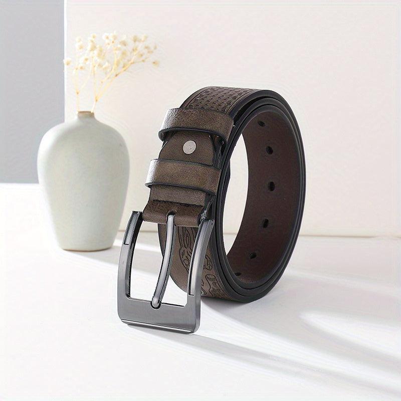 Men's PU Leather Belt with Punch