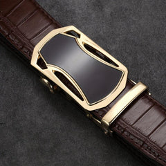 Men's Sports Coffee Automatic Buckle Waist Belt