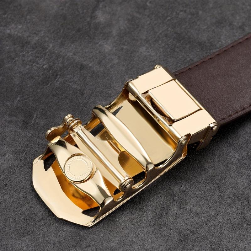 Men's Sports Coffee Automatic Buckle Waist Belt