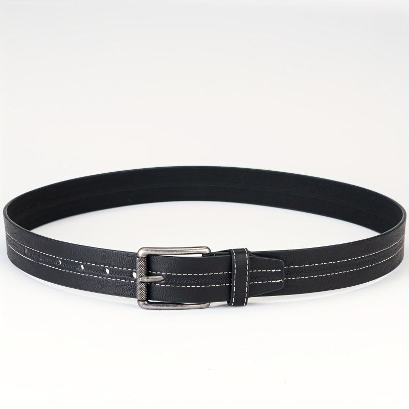 Men's Casual Leather Belt, Simulated Leather Belt