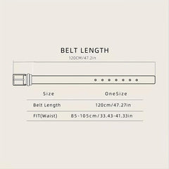 Starry Sky Metal Ring Men's Belt