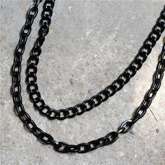 Punk Metal Waist Chain Chunky Double Pants Chain