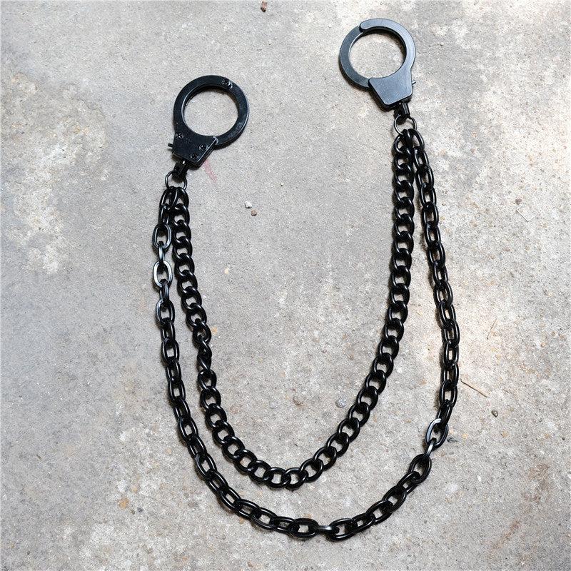 Punk Metal Waist Chain Chunky Double Pants Chain
