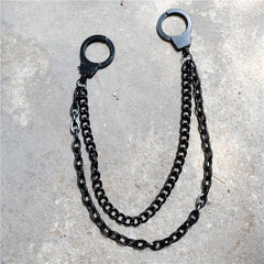 Punk Metal Waist Chain Chunky Double Pants Chain