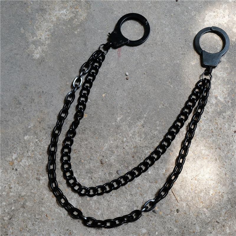 Punk Metal Waist Chain Chunky Double Pants Chain