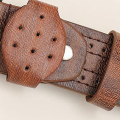 Men's PU Leather Belt Decorative Accessories Husband Boyfriends Birthday