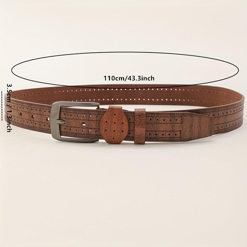 Men's PU Leather Belt Decorative Accessories Husband Boyfriends Birthday