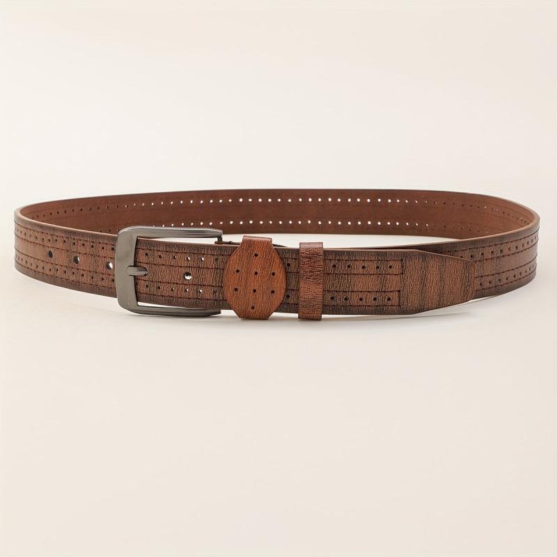 Men's PU Leather Belt Decorative Accessories Husband Boyfriends Birthday