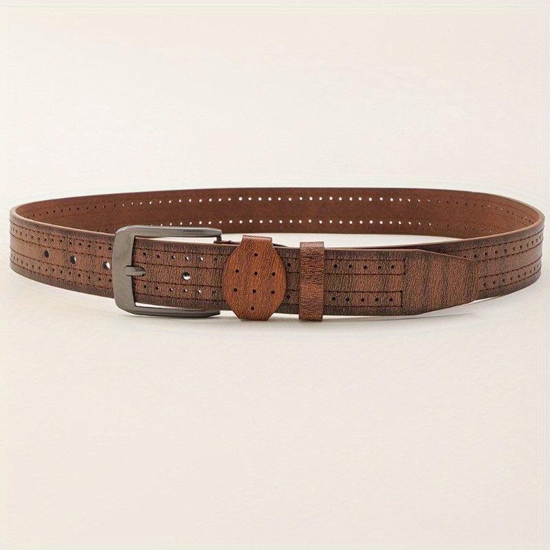 Men's PU Leather Belt Decorative Accessories Husband Boyfriends Birthday