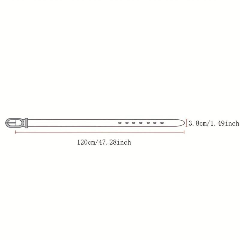 Men's Business Leather Belt with Pin Buckle