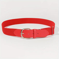 Men's Baseball Belt - Adjustable Elastic Waistband for Comfort