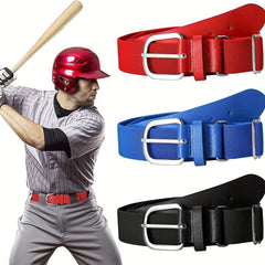 Men's Baseball Belt - Adjustable Elastic Waistband for Comfort