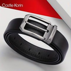 Men's Business Leather Belt - 47.24in x 1.37in