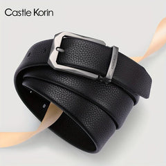 Men's Business Leather Belt - 47.24in x 1.37in
