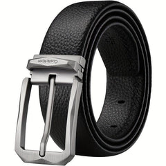 Men's Business Leather Belt - 47.24in x 1.37in