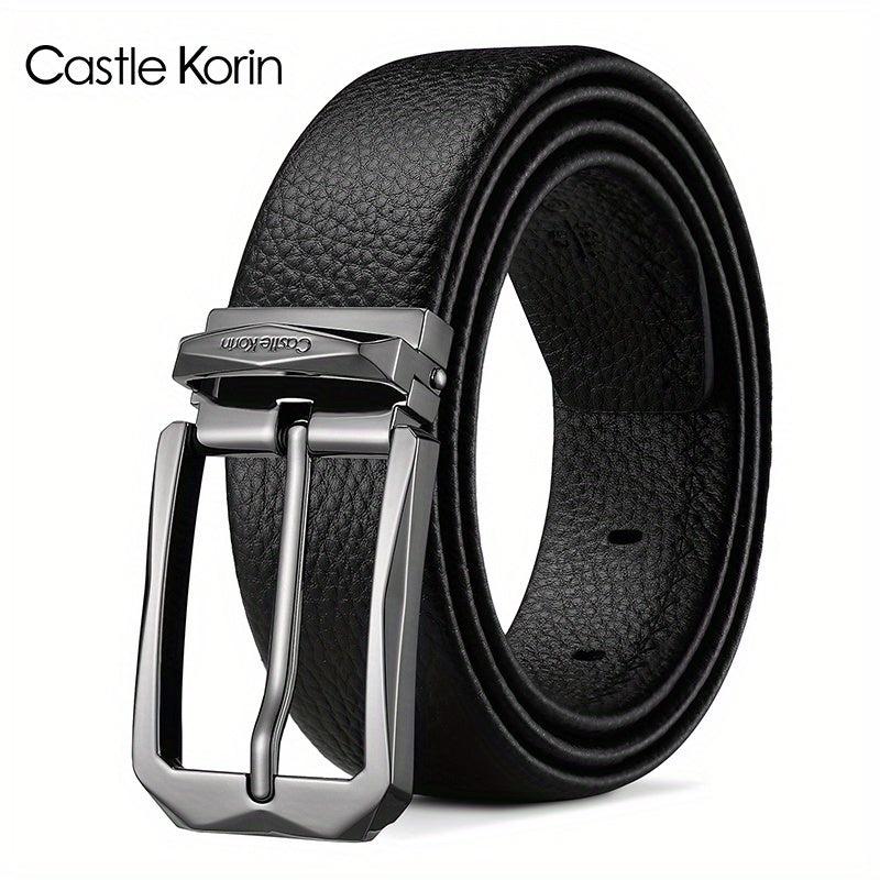 Men's Business Leather Belt - 47.24in x 1.37in