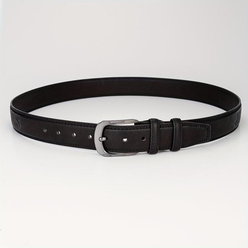 Men's Pin Buckle Belt PU Leather Belt Jeans Pants Waist Strap