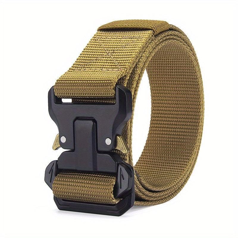 Nylon Tactical Belt Quick Release Metal Buckle for Men Women