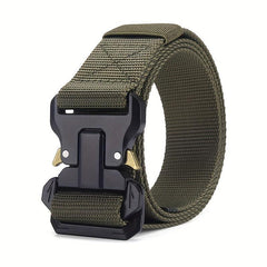Nylon Tactical Belt Quick Release Metal Buckle for Men Women