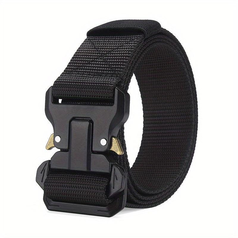 Nylon Tactical Belt Quick Release Metal Buckle for Men Women