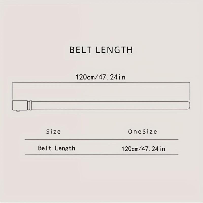 Men's Leather Buckle Belt for Outdoor Party Holiday Business