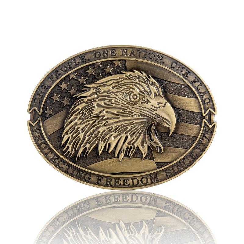 Western Cowboy Men's Eagle Belt Buckle