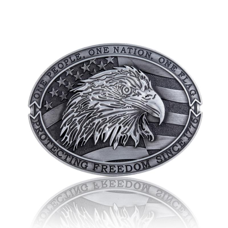 Western Cowboy Men's Eagle Belt Buckle