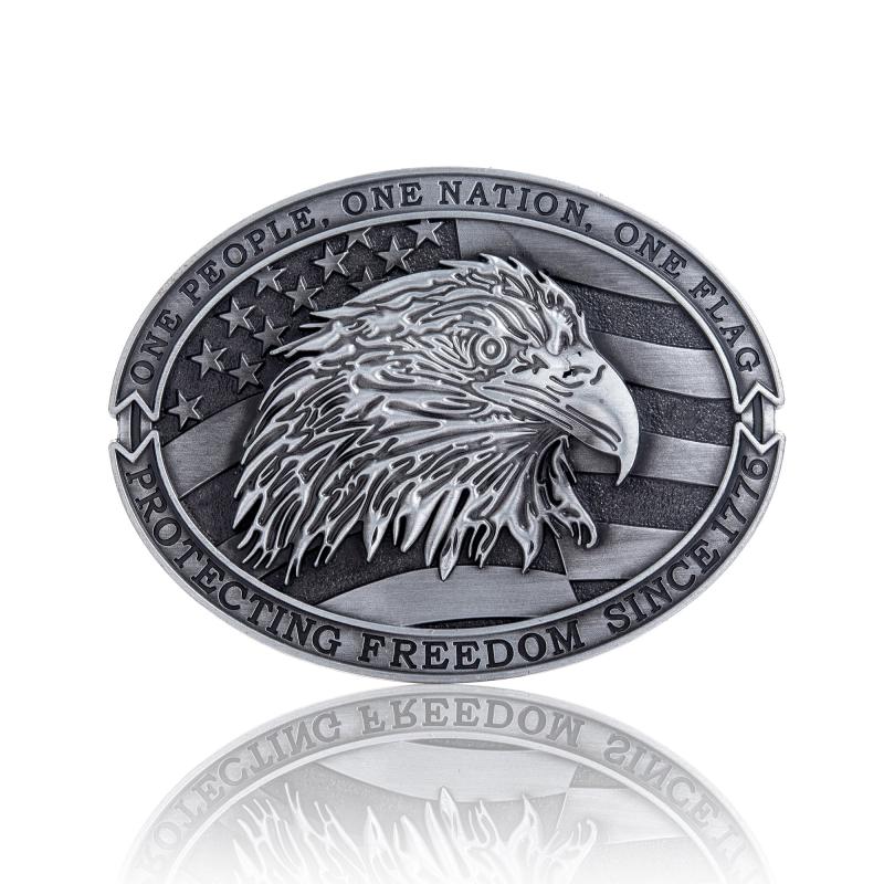 Western Cowboy Men's Eagle Belt Buckle