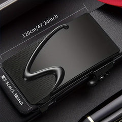 Men's Smooth Buckle PU Leather Belt for Business Travel