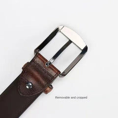 Real Belt Men's Belt Needle Buckle Belt