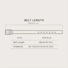 Men's Casual Belt Colorful Stitching