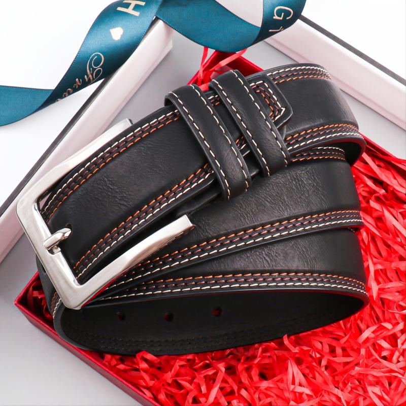 Men's Casual Belt Colorful Stitching