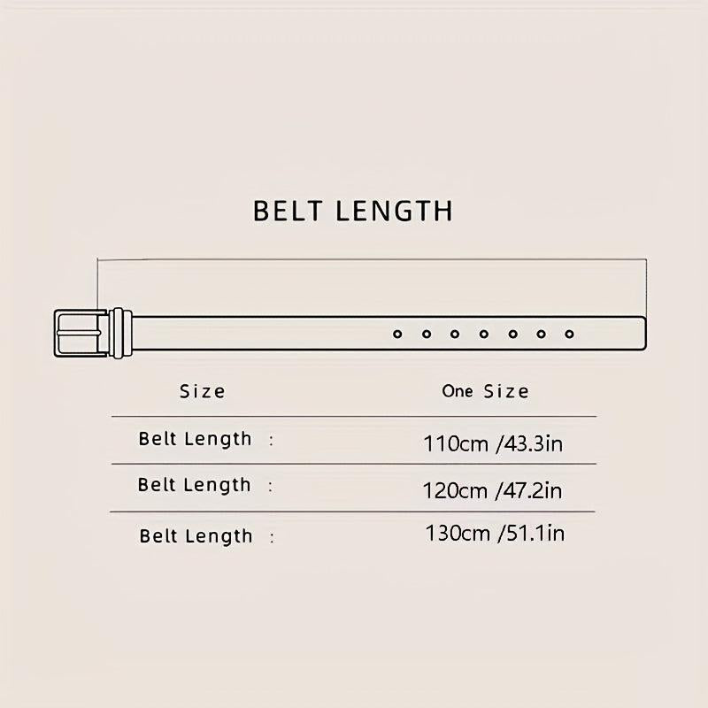 Men's Crocodile Pattern Automatic Buckle PU Leather Belt