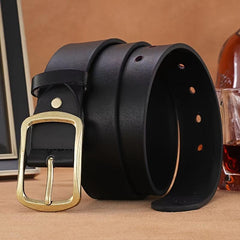 Cowhide Belt 152 Extra Large Men's Pin Buckle Belt Middle aged And Young People