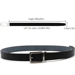 Cowhide Belt 152 Extra Large Men's Pin Buckle Belt Middle aged And Young People
