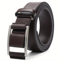 Men's Non-Porous Belt with Symmetrical Buckle