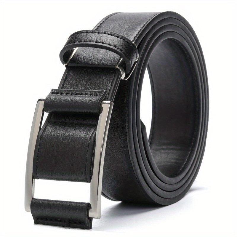 Men's Non-Porous Belt with Symmetrical Buckle