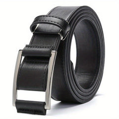 Men's Non-Porous Belt with Symmetrical Buckle