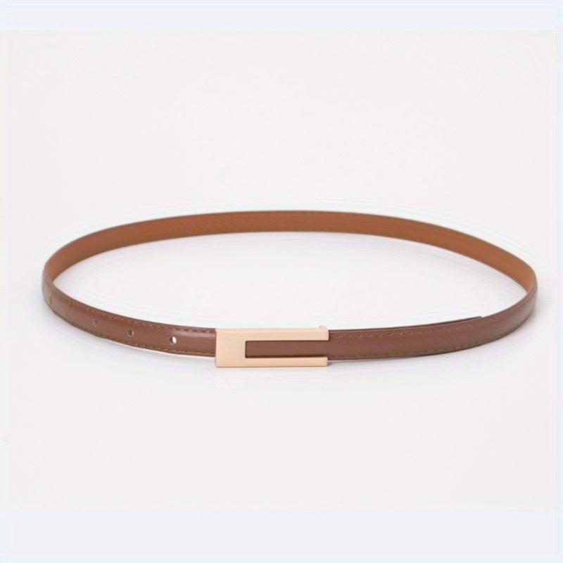 Small Leather Belt Wild Decoration Jeans Belt For Men