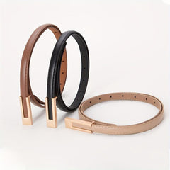 Small Leather Belt Wild Decoration Jeans Belt For Men