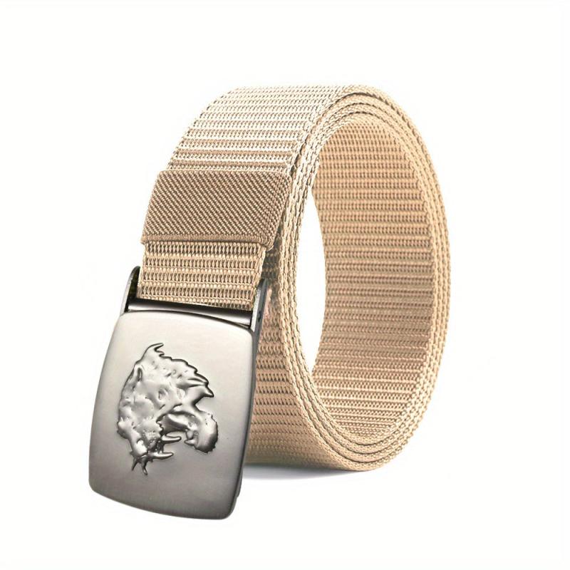 Men's Automatic Buckle Tape Belt Canvas Tactical Belt Military Style
