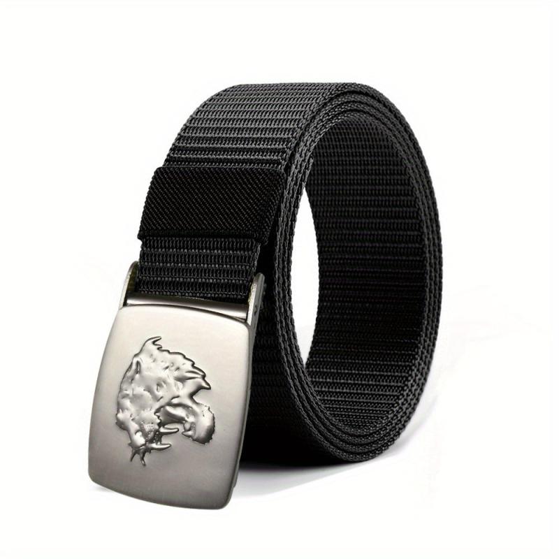 Men's Automatic Buckle Tape Belt Canvas Tactical Belt Military Style