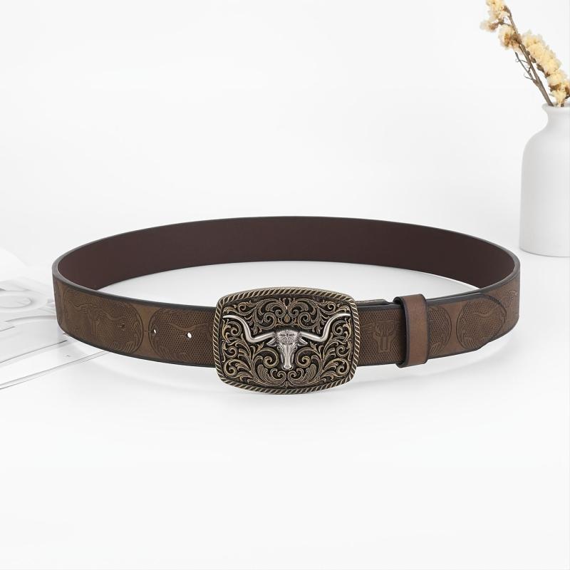 Men's Casual Vintage Western Cowboy Belt