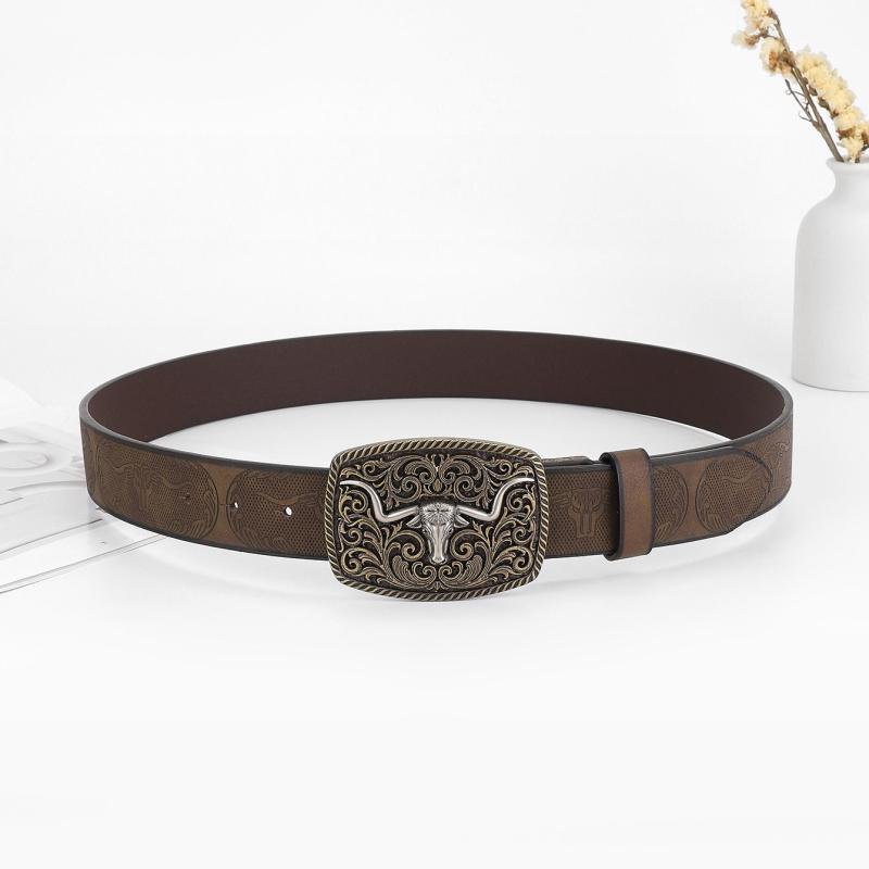 Men's Casual Vintage Western Cowboy Belt