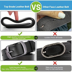 Versatile Leather Men's Belt Plus Size Cowhide Pin Buckle Casual Pants Belt