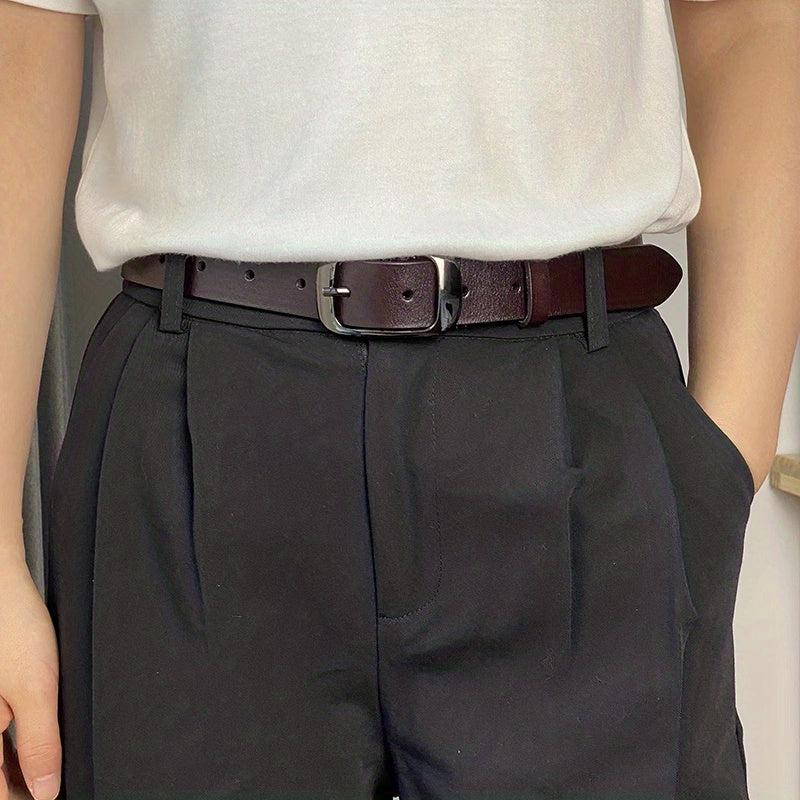 Versatile Leather Men's Belt Plus Size Cowhide Pin Buckle Casual Pants Belt