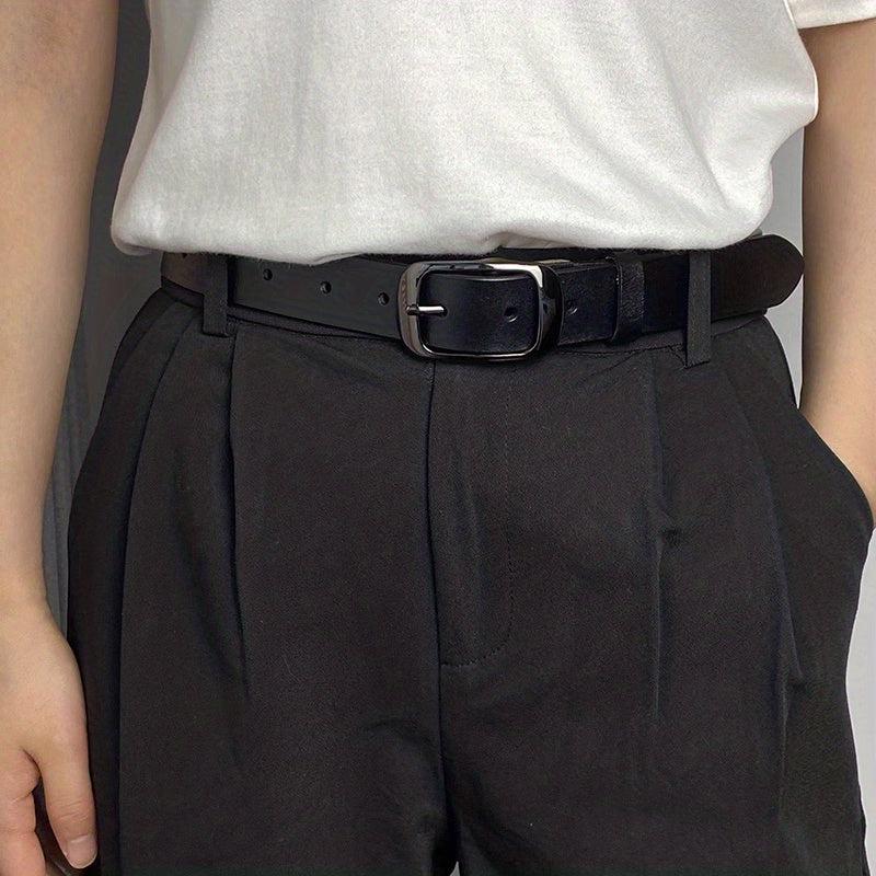 Versatile Leather Men's Belt Plus Size Cowhide Pin Buckle Casual Pants Belt
